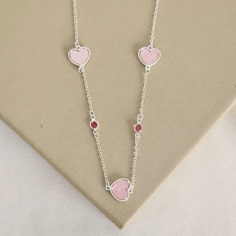 Colar Coração Madreperola