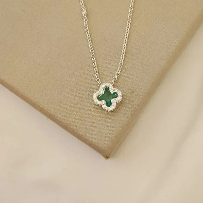 Colar Delicado Pedra V Zircônia