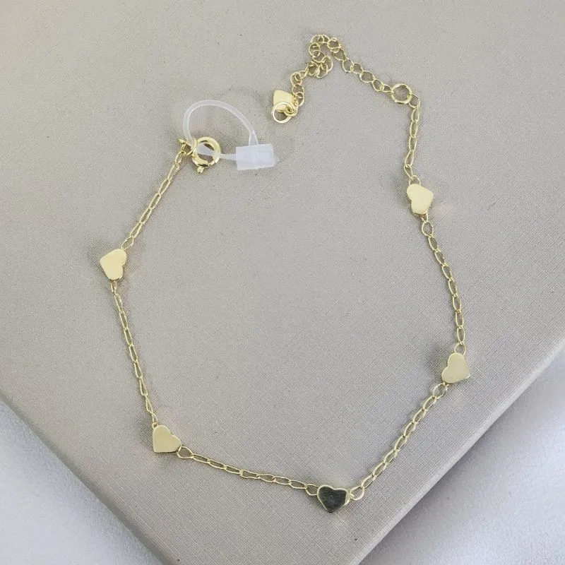 Pulseira Corações Lisos