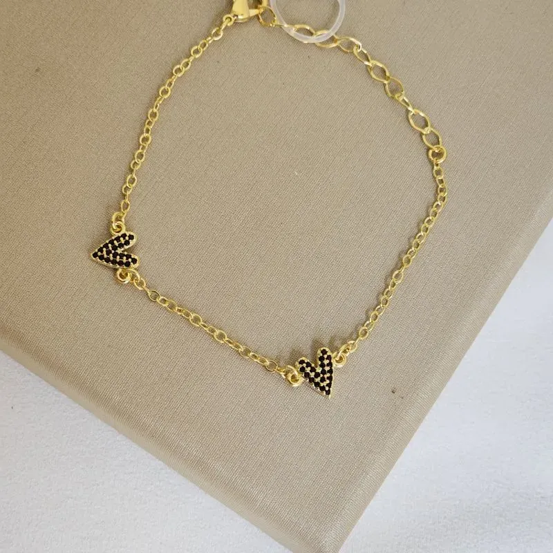 Pulseira Coração Zircônia