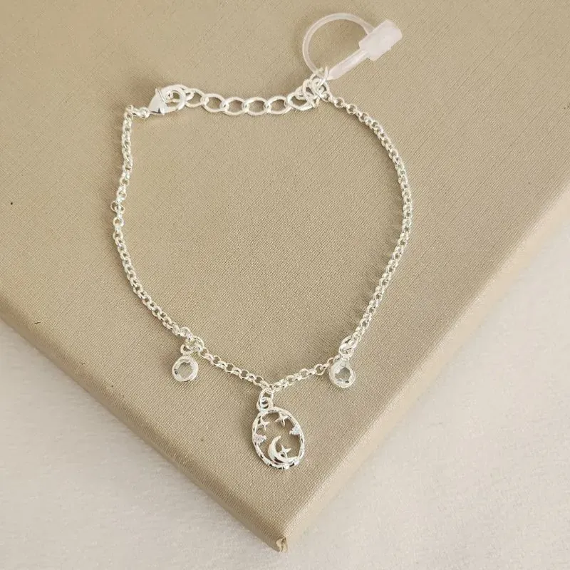 Pulseira Lua e Estrela Zircônia