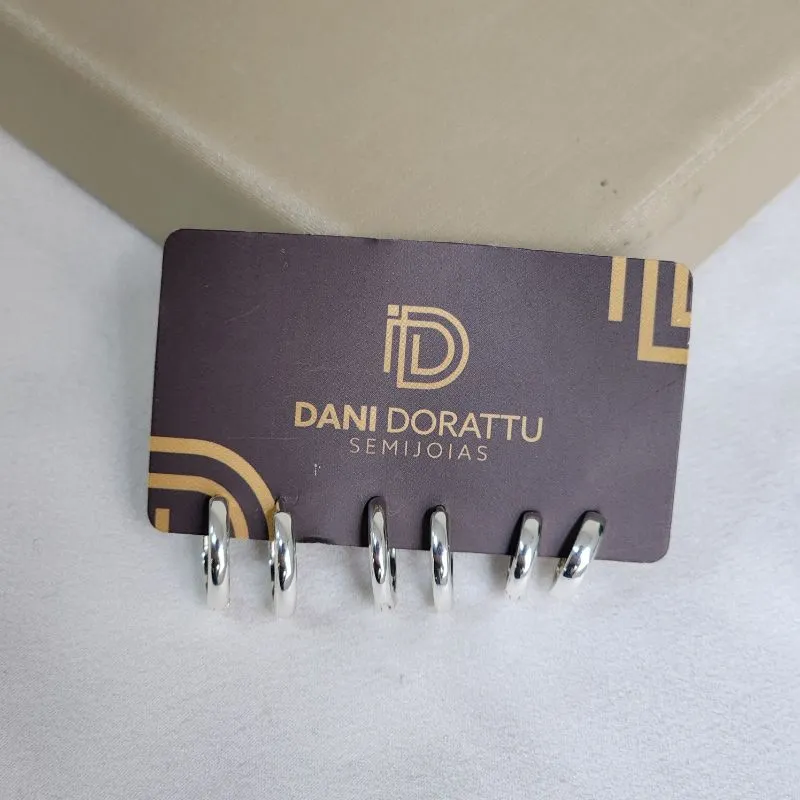 Trio de Argolas Lisas