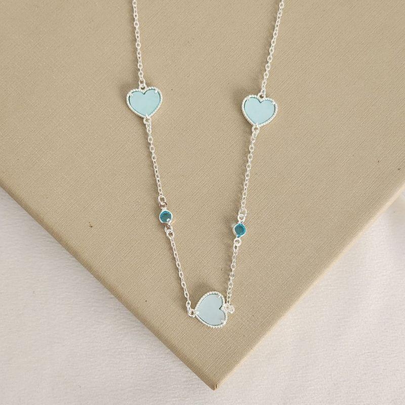 Colar Coração Madreperola