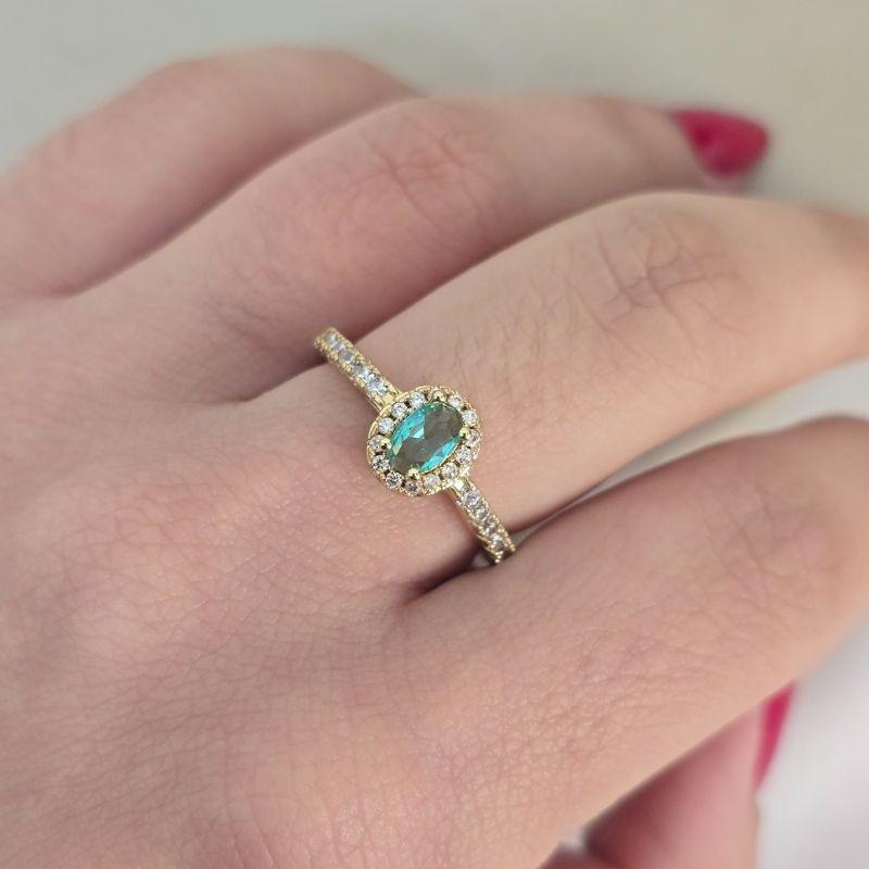 Anel Princesa Oval Zirconia