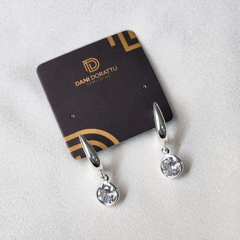 Argola Delicada Zirconia