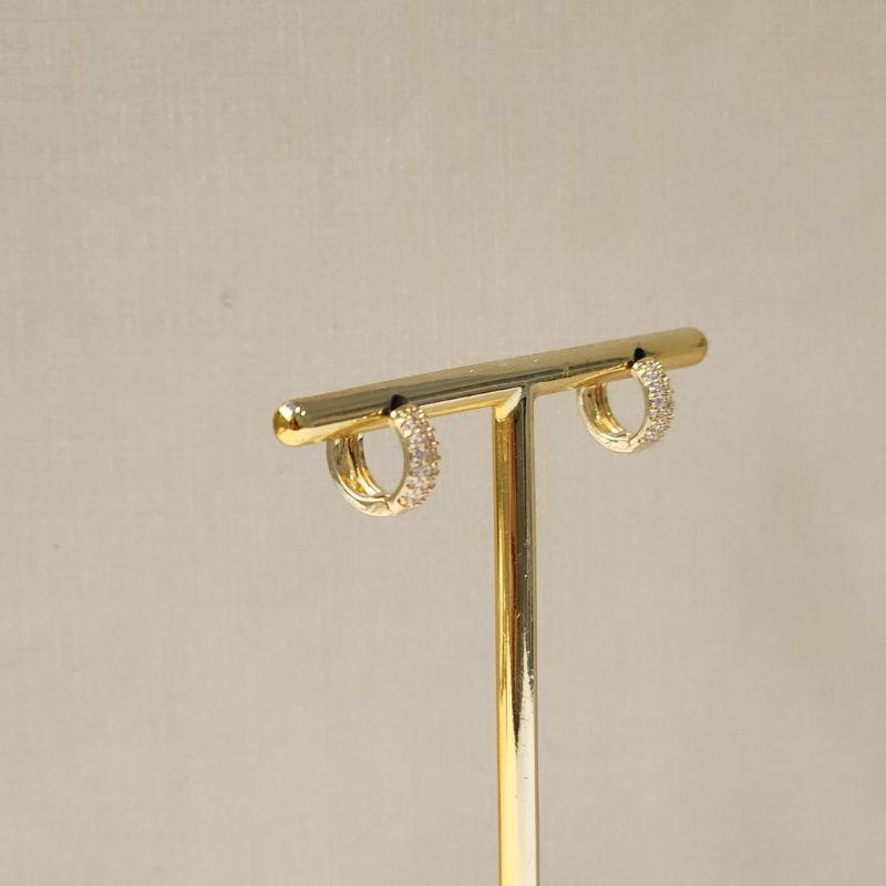 Argola Delicada Zirconia