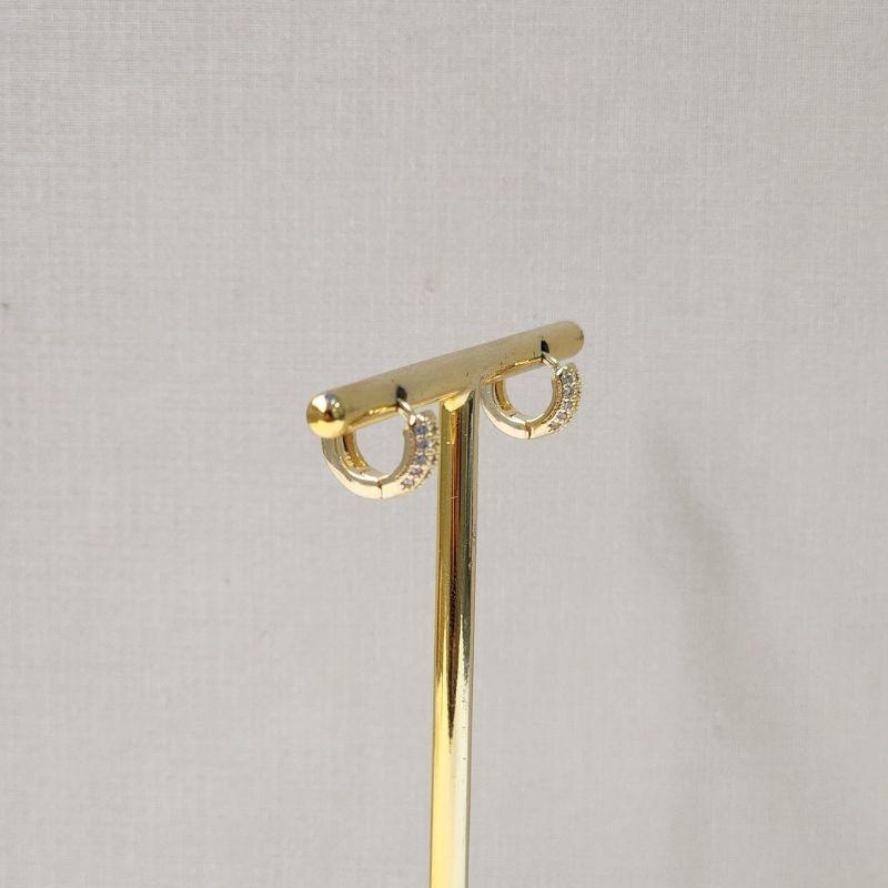 Argola Pequena Delicada com Zirconia