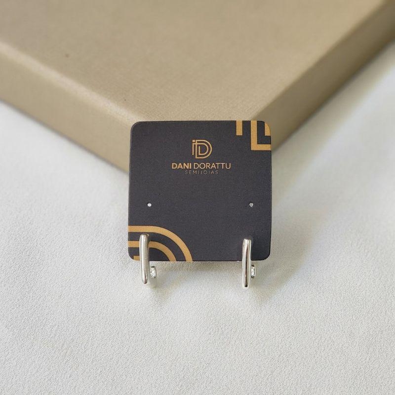 Brinco Meia Argola Liso