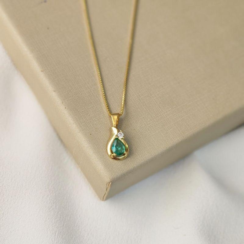 Colar Delicado Gota Zircônia