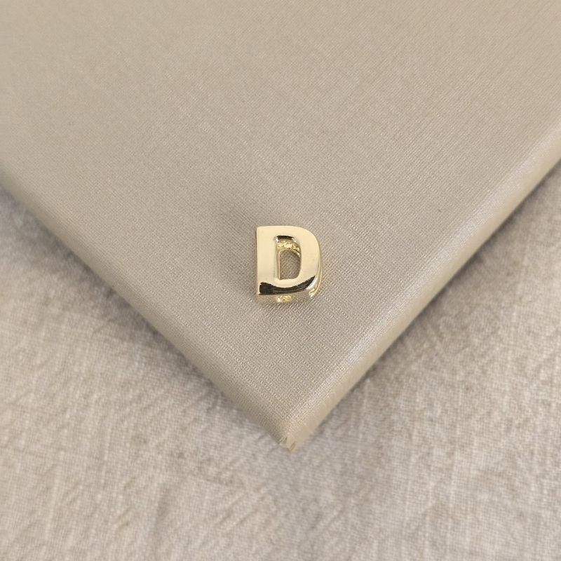Pingente Letra D banhada ouro 18k