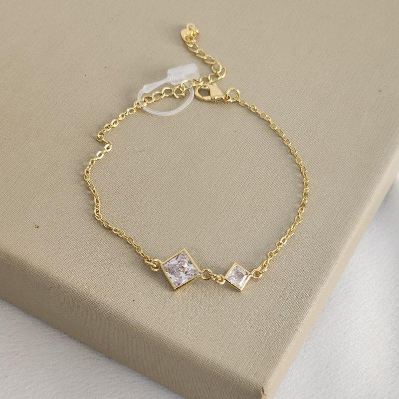 Pulseira Pingente Zircônia