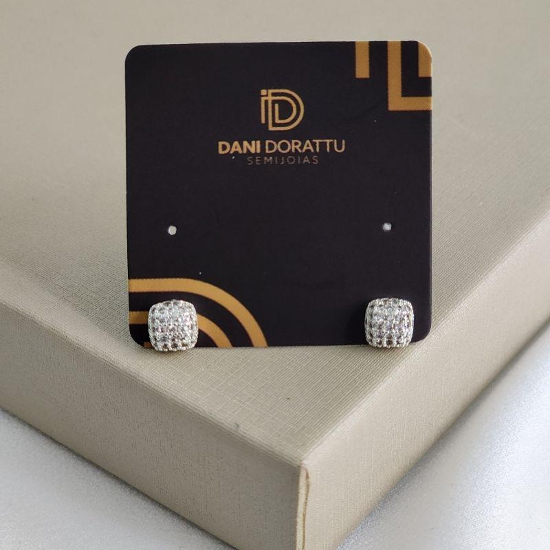Brincos Delicado Zircônia