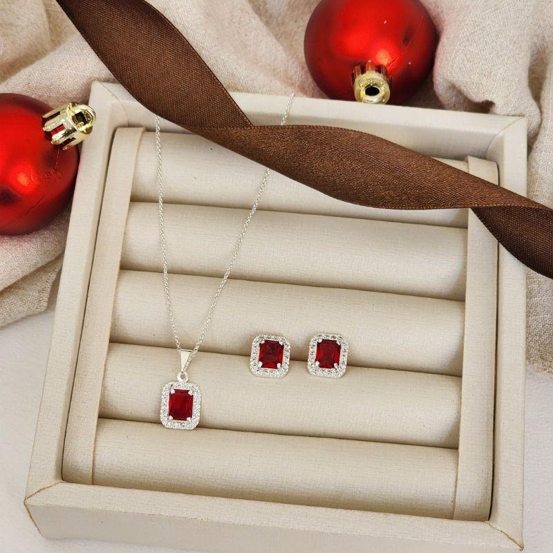 Conjunto Elegante Zircônia