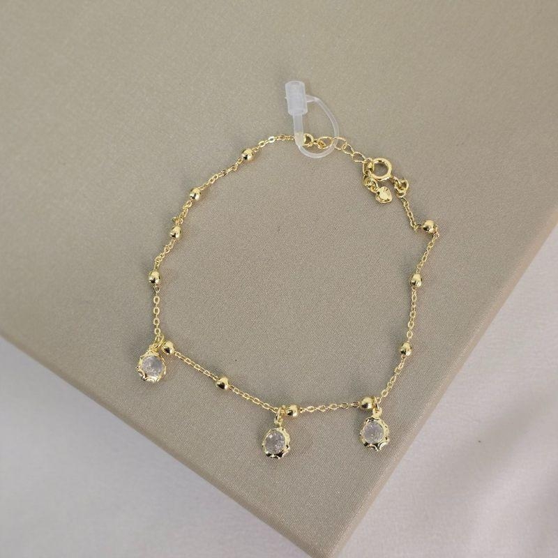 Pulseira Bolinha Zircônia