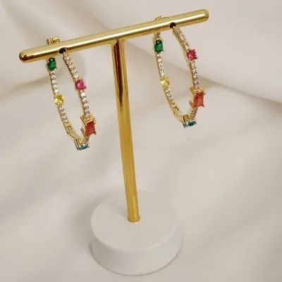 ARGOLA CRAVEJADA COM ZIRCÔNIA