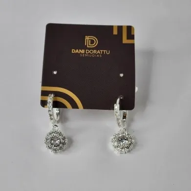 ARGOLA ZIRCONIA COM PINGENTE