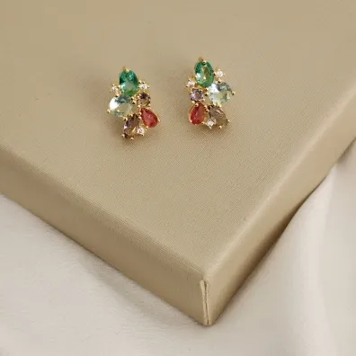 BRINCO COM ZIRCONIA COLORIDA