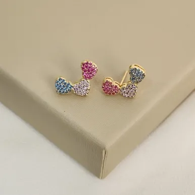 BRINCO CORAÇÃO COM ZIRCONIA