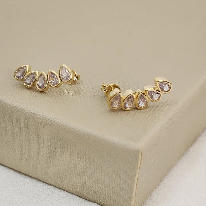 Brinco Earcuff Zircônia