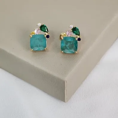 BRINCO PEDRA COM ZIRCONIA