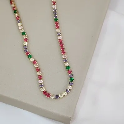 CHOKER COM ZIRCÔNIA