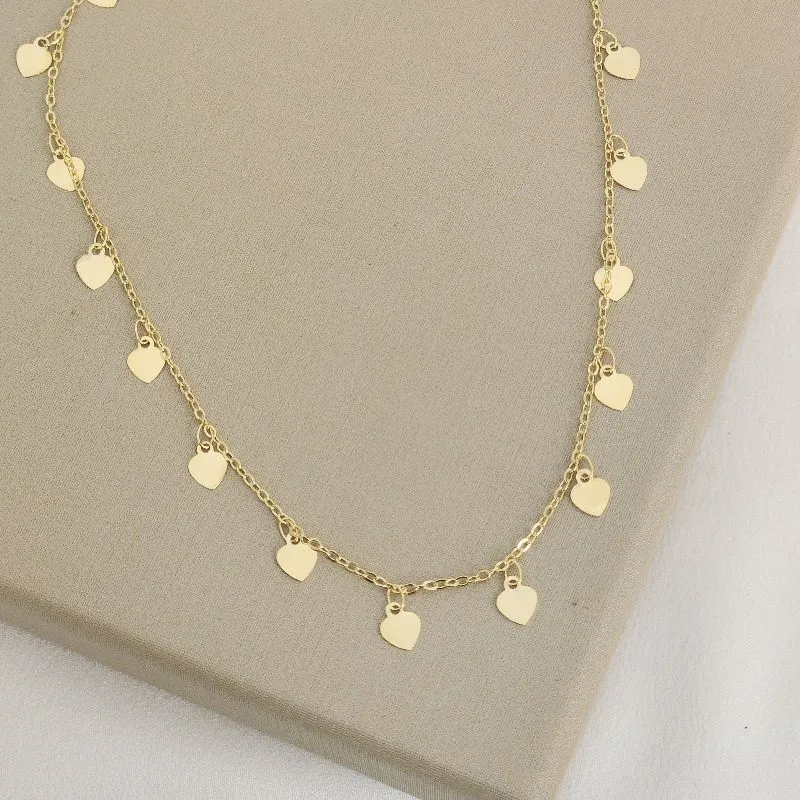 Colar Choker Corações