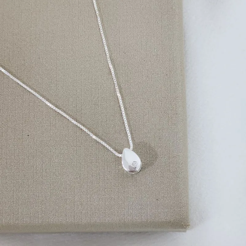 COLAR DELICADO GOTA ZIRCÔNIA