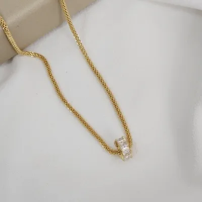 COLAR PINGENTE  ZIRCÔNIA