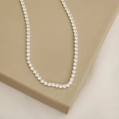 COLAR RIVIERA DE ZIRCONIA CRISTAL