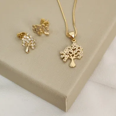 CONJUNTO ARVORE DA VIDA C MICROZIRCONIA