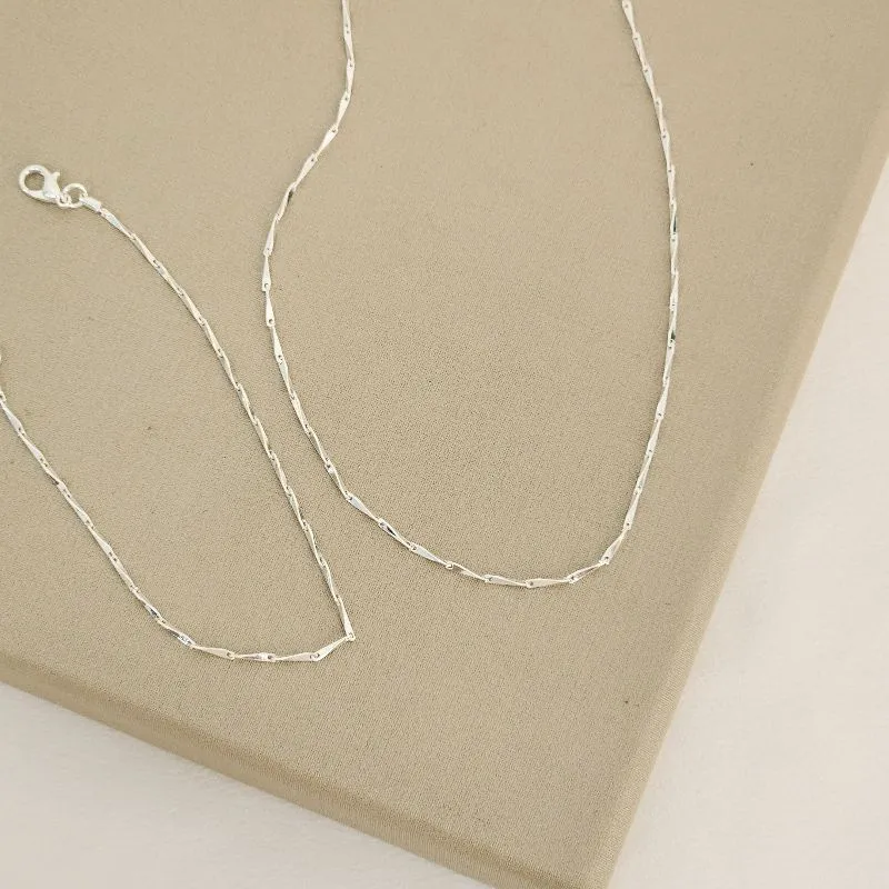Conjunto Colar e Pulseira Liso