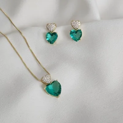 CONJUNTO CORAÇÃO ZIRCÔNIA