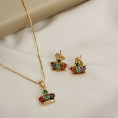 CONJUNTO DELICADO COM ZIRCONIA