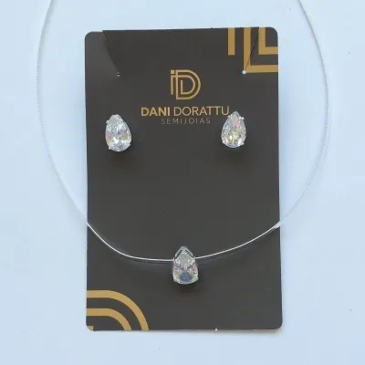 CONJUNTO FITA COM PINGENTE GOTA