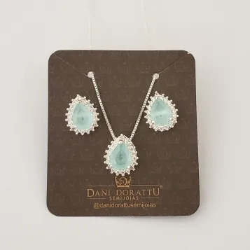 CONJUNTO GOTA COM ZIRCÔNIA