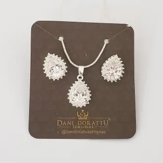 CONJUNTO GOTA COM ZIRCÔNIA