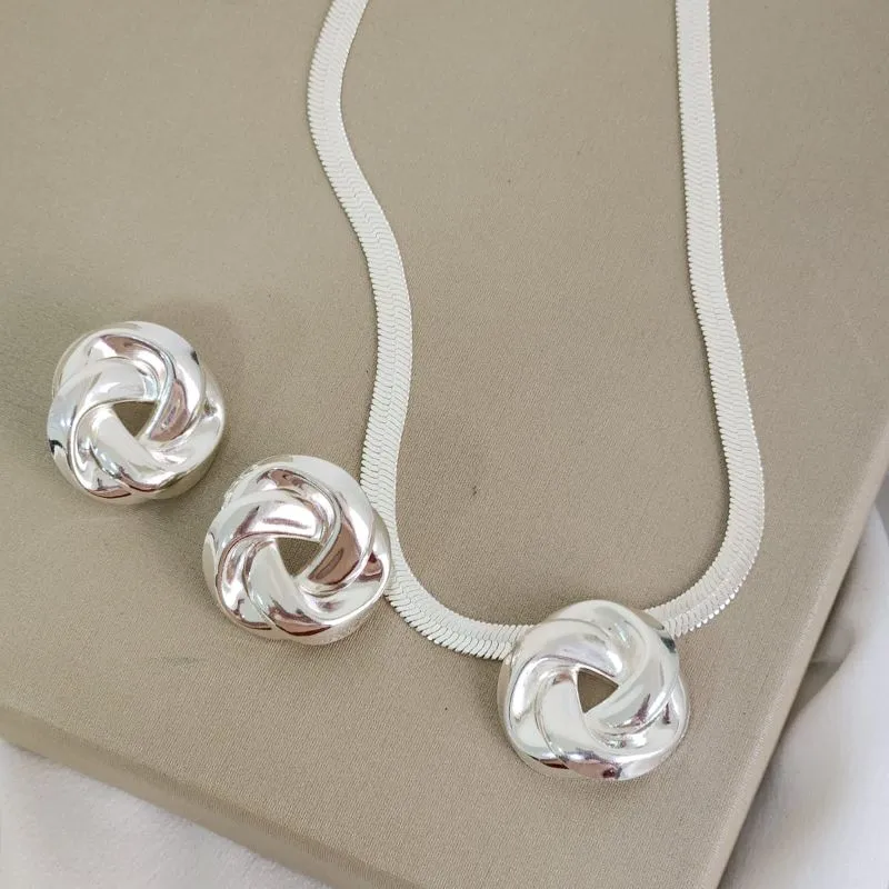 Conjunto Metal Torcido Prata