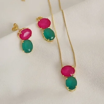 CONJUNTO PEDRAS COLORIDAS