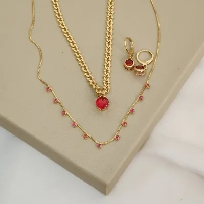 CONJUNTO ZIRCONIA E CORRENTARIA
