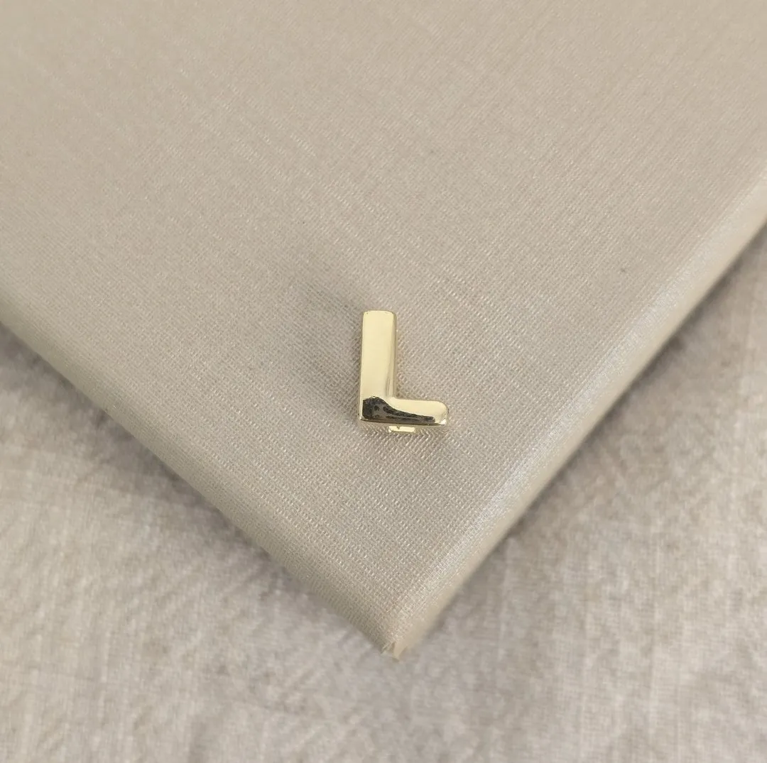 Pingente Letra L banhado ouro 18k