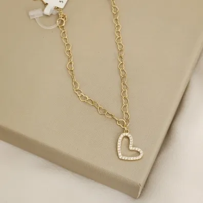 PULSEIRA CORAÇÃO VAZADO COM ZIRCONIA