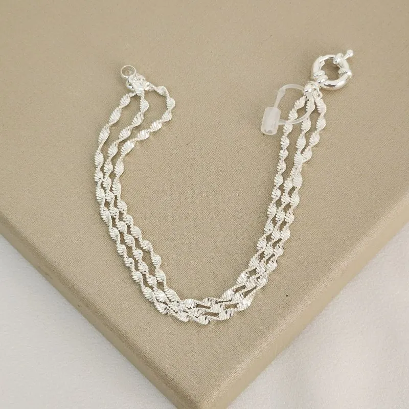 Pulseira Delicada Corrente Torcida