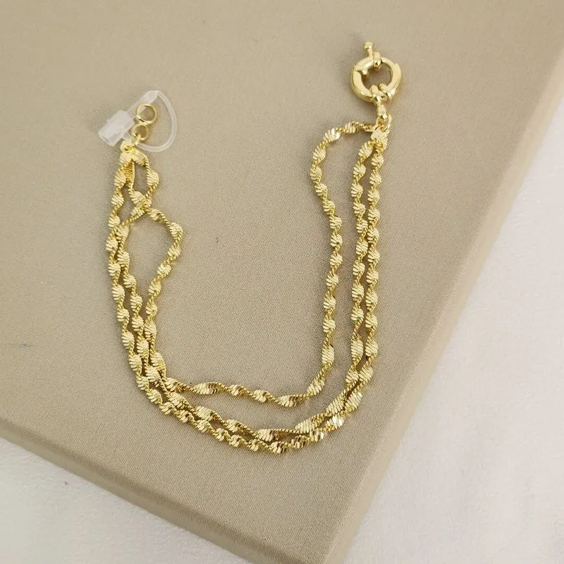 Pulseira Delicada Corrente Torcida