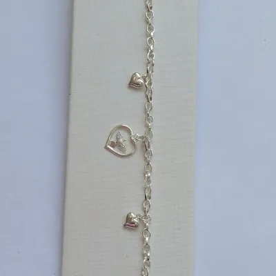 PULSEIRA ELO PINGENTE CORAÇÃO I ESPIRITO SANTO 