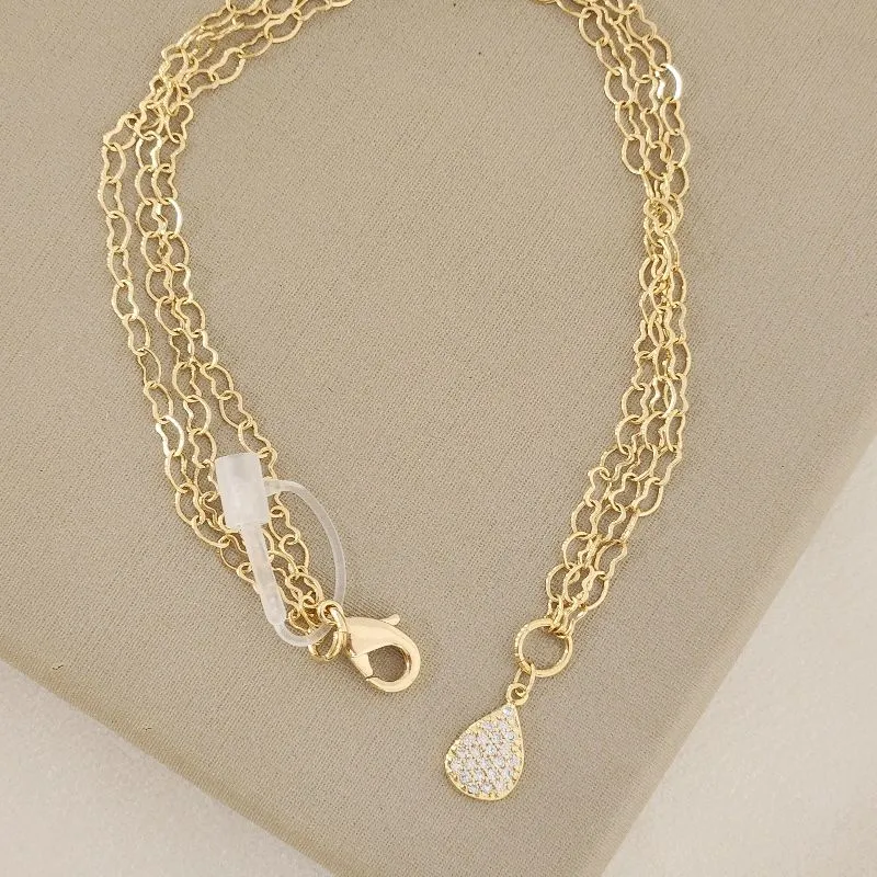 Pulseira Gota Zircônia