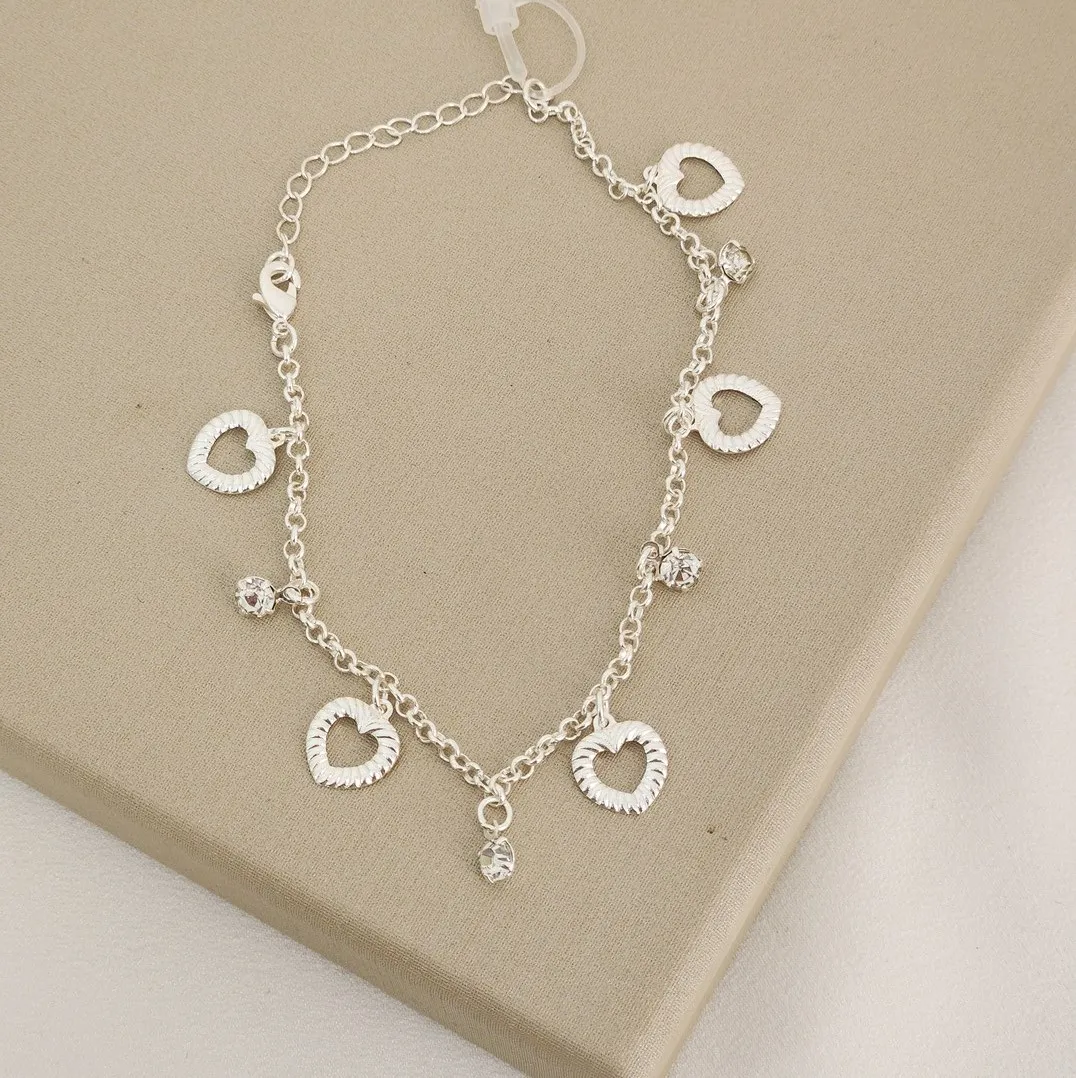 Pulseira Coração Vazado