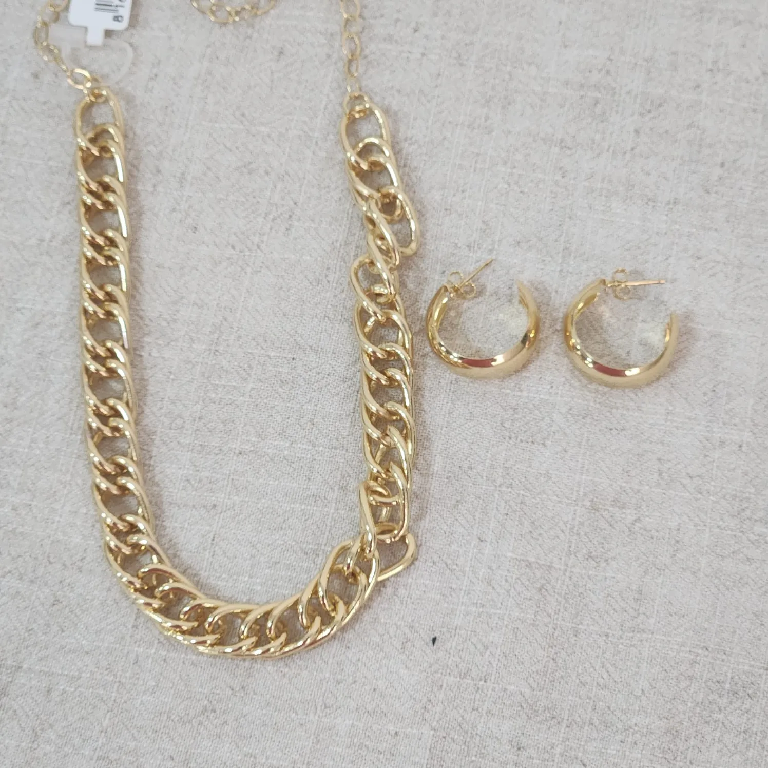 Maxi Colar Elos Entrelaçados banhado Ouro 18k