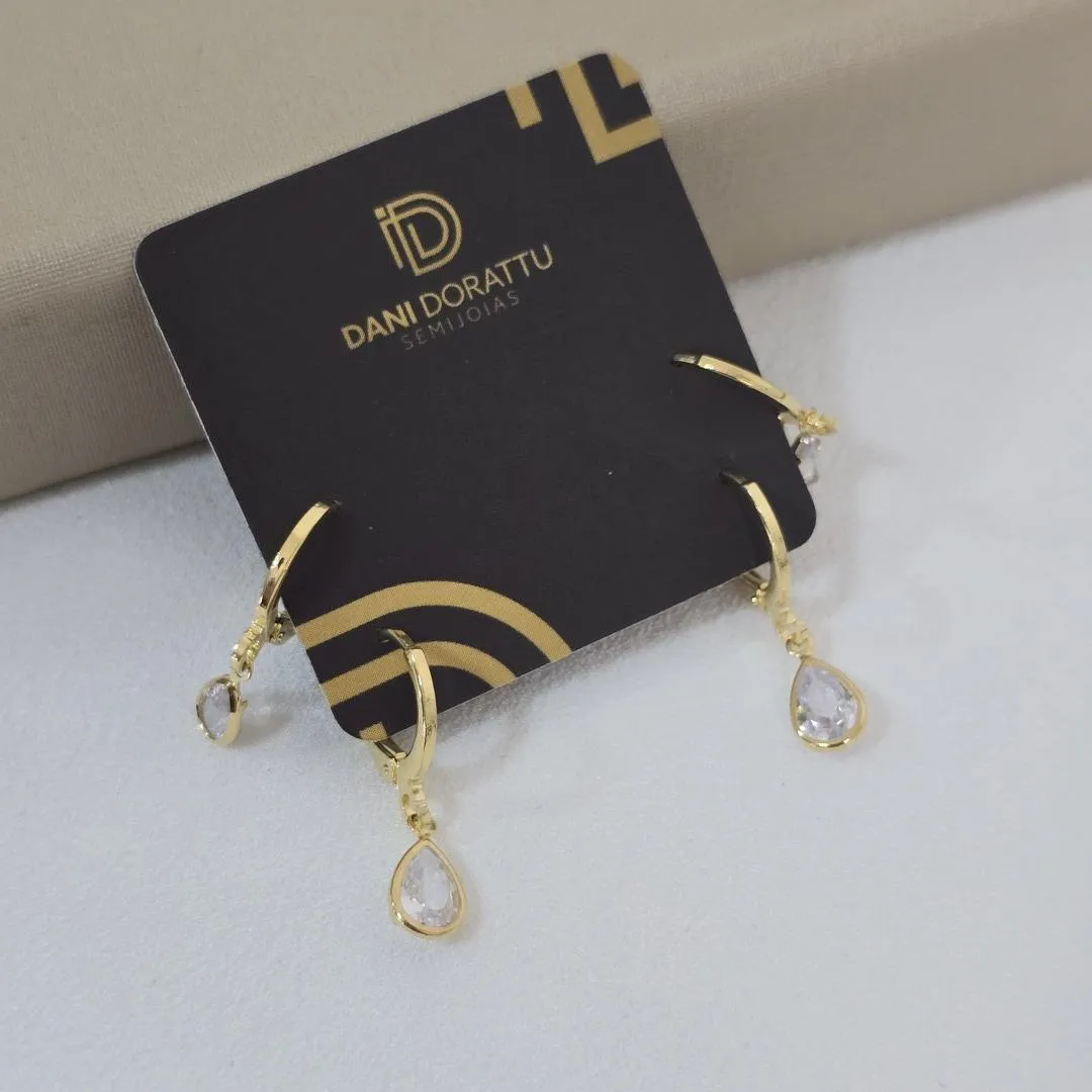 Argola Dupla Gota