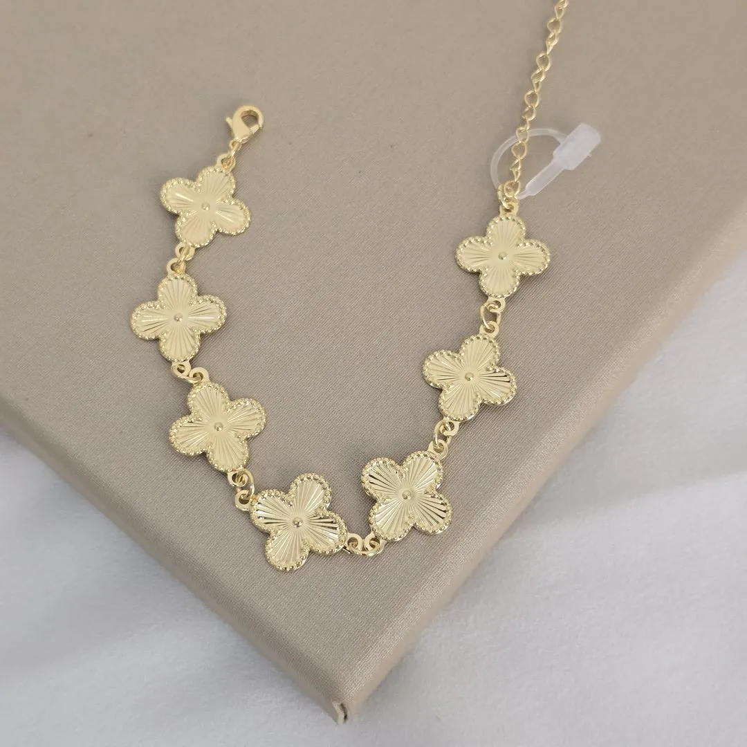 Pulseira Vancleef Metal banhado Ouro 18k