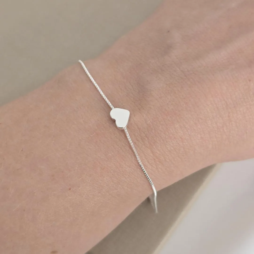 Pulseira Coração Metal